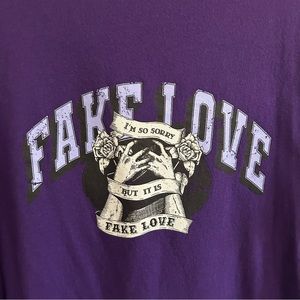 BTS Pop Up Store in Toronto Fake Love Tshirt